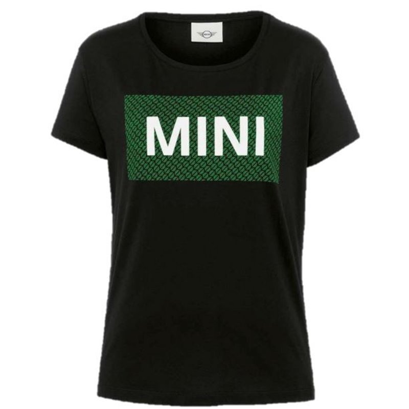T-Shirt Femme Signet MINI (Noir/Vert/Blanc) T-Shirt Femme Signet MINI (Noir/Vert/Blanc)