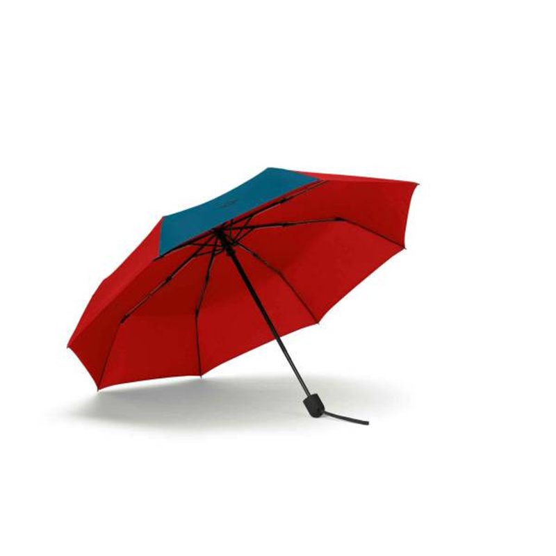 Parapluie MINI pliable avec couleur contraste (Noir / Vert) Parapluie MINI pliable avec couleur contraste (Noir / Vert)