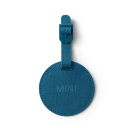 MINI Etiquette ronde de bagage, bleu