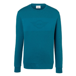 MINI Sweatshirt Homme Wing Logo Emb, bleu Islande, L
