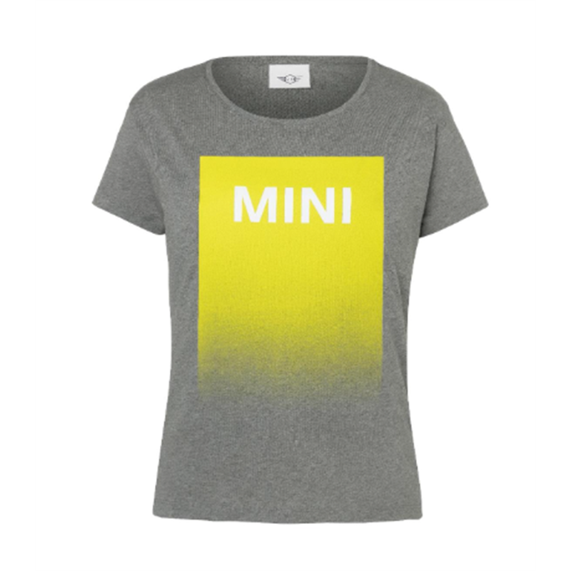 MINI T-Shirt Femme Wordmark Gradient, gris, L MINI T-Shirt Femme Wordmark Gradient, gris, L