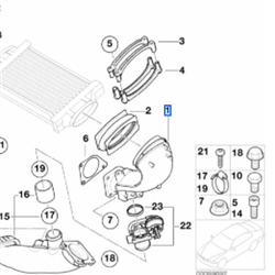 Conduite d'air MINI R52, R53