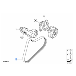 Courroie nervuree poly-v (6K X 905) MINI