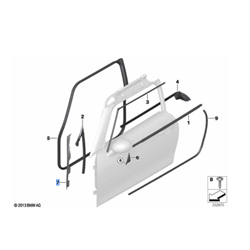 Joint de montant A (côté au choix) MINI F56, F57