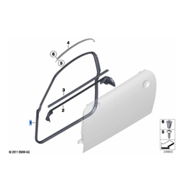 Joint de porte (côté au choix) MINI Coupé R58
