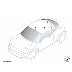 Lunette arrière MINI Coupé R58