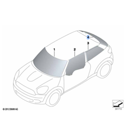 Lunette arrière MINI Paceman R61
