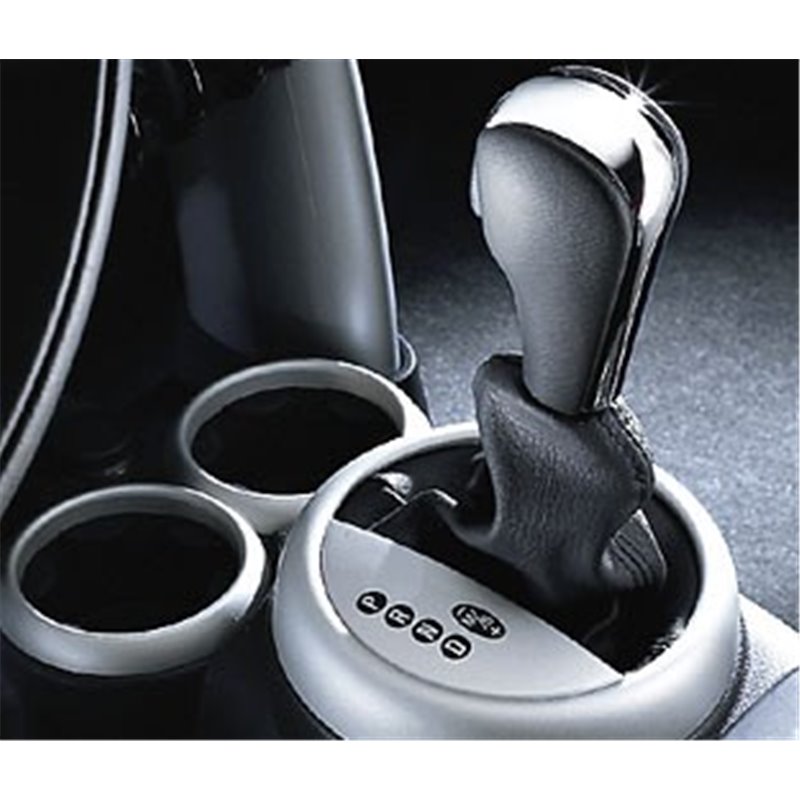 Pommeau de boîte automatique cuir / chromé pour MINI One, Cooper (R50), MINI Cabriolet (R52), MINI Coupé (R53) Pommeau de boîte automatique cuir / chromé pour MINI One, Cooper (R50), MINI Cabriolet (R52), MINI Coupé (R53)