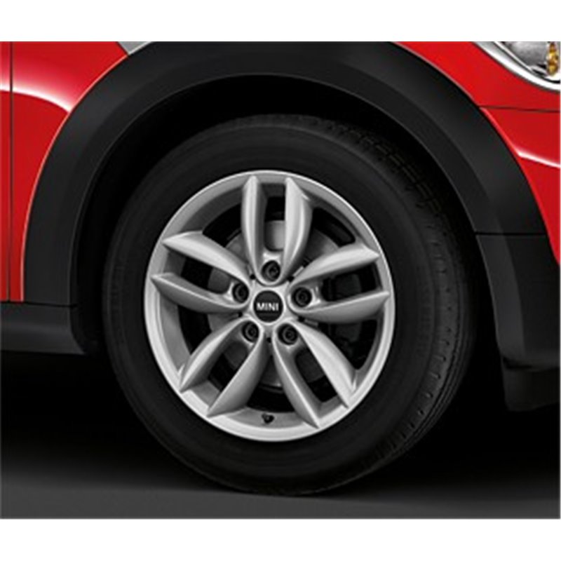 Jante en alliage léger argent "5-Star Double Spoke" pour MINI Countryman Jante en alliage léger argent "5-Star Double Spoke" pour MINI Countryman