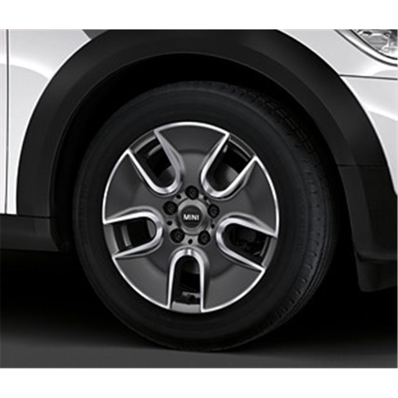 Jante 17" en alliage léger argent "Tunnel Spoke" pour MINI Countryman R60 Jante 17" en alliage léger argent "Tunnel Spoke" pour MINI Countryman R60