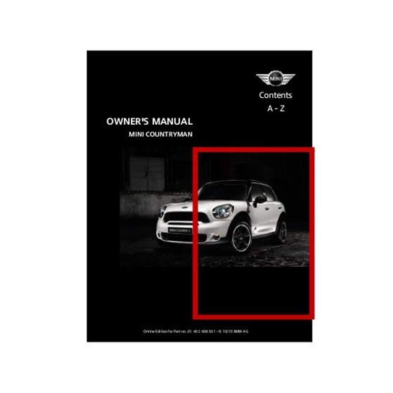 Notice d'utilisation pour MINI Countryman R60 Notice d'utilisation pour MINI Countryman R60