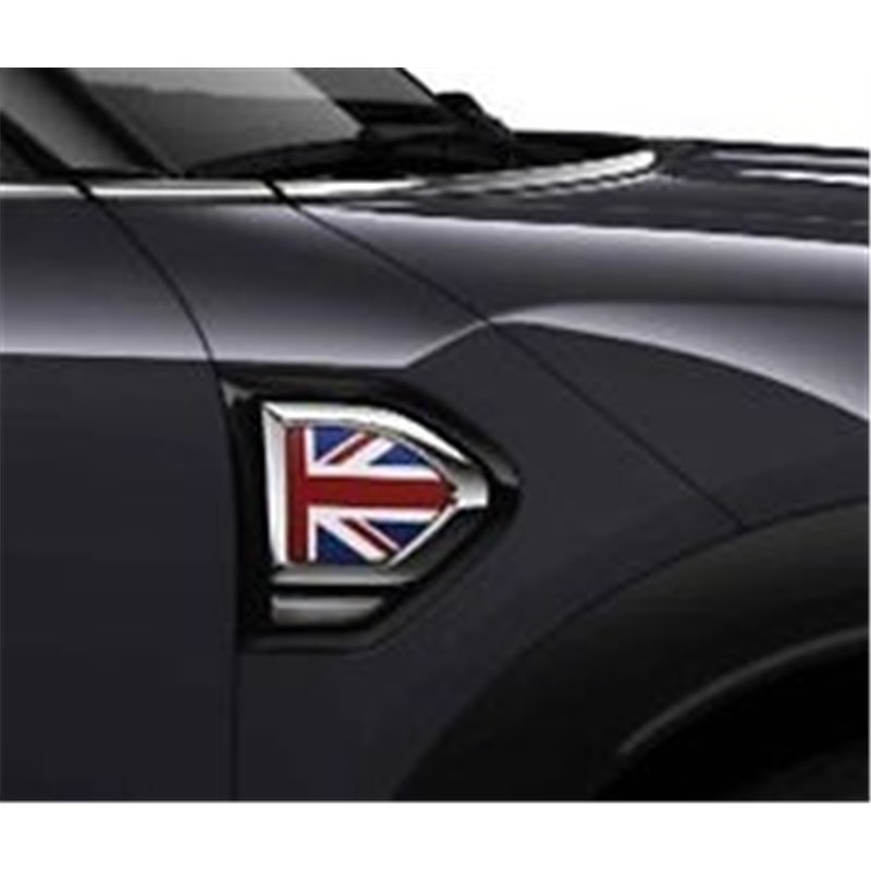 Jeu d'enjoliveurs latéraux UNION JACK pour MINI Countryman  R60 F60 et Paceman R61