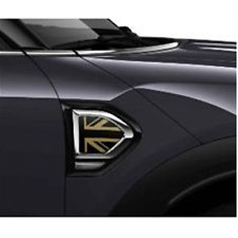 Jeu d'enjoliveurs latéraux GOLD JACK pour MINI Countryman R60 F60 et Paceman R61 Jeu d'enjoliveurs latéraux GOLD JACK pour MINI Countryman R60 F60 et Paceman R61