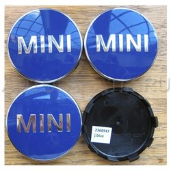 Cache-moyeu Bleu pour Nouvelles MINI F54 F55 F56 F60