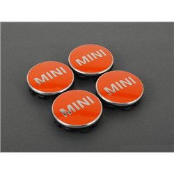 Cache-moyeu Orange pour Nouvelles MINI F54 F55 F56 F60
