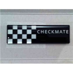 Plaquette "Checkmate" de glace latérale arrière pour MINI R50 R53