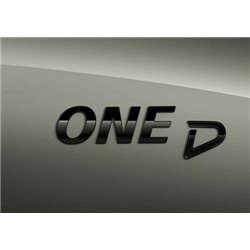 Logo de coffre Mini "One D" "Piano Black" ( F54 F55 F56 F57 F60 )