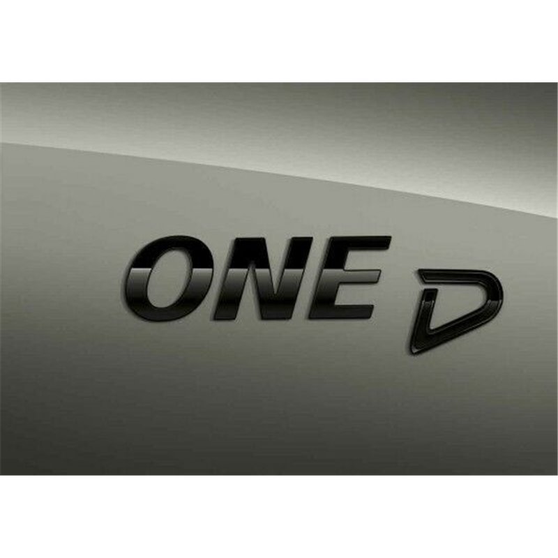 Logo de coffre Mini "One D" "Piano Black" ( F54 F55 F56 F57 F60 )
