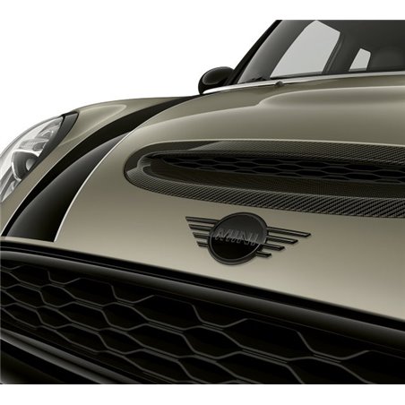 Logo de capot MINI "Piano Black" F55 (5 portes) F56 (3 portes) F57 (cabriolet)